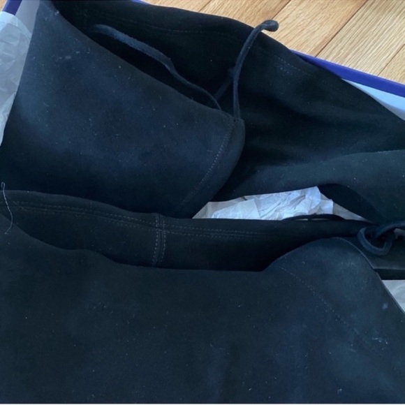 Stuart Weitzman suede Tieland over the knee boots in black (NEW) - Picture 5 of 6